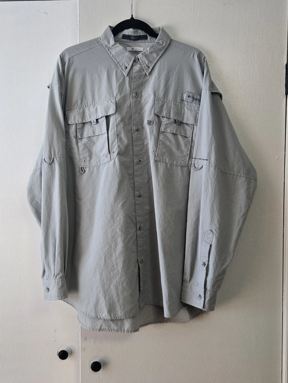 Columbia Men's Bahama Shirt in Light Gray